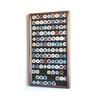 Large Casino Coin Chips Display Case Cabinet Holder 98% UV Locks Holds 117 Coins