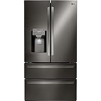 LG LMXS28626D 28 cu.ft. 4-Door French Door Refrigerator - Black Stainless Steel