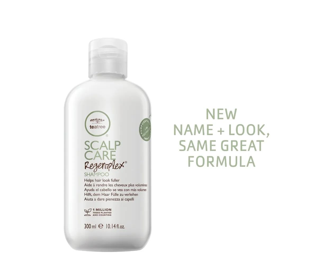 Tea Tree Scalp Care Regeniplex Shampoo, Thickens + Strengthens, For Thinning Hair