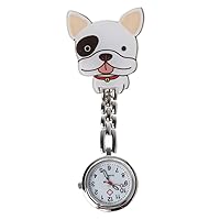 New Nurse Watch Quartz Cute Puppy Cartoon Clip Women Lady Watches P Vintage Pocket Watch with Chain