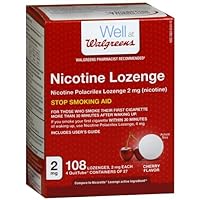 Walgreens Nicotine Lozenges 2mg, Cherry, 108 ea