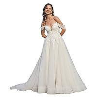 Strapless Wedding Dresses for Bride Tulle Appliques Ball Gown for Women Formal Long Bridal Gown