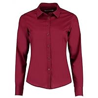 Womens/Ladies Long Sleeve Tailored Poplin Shirt