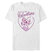 Disney Big & Tall Lilo Stitch Valentine Men's Tops Short Sleeve Tee Shirt