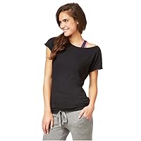 AEROPOSTALE Womens Solid Basic T-Shirt, Black, Small