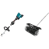 Makita XUX01Z 18V X2 (36V) LXT Lithium-Ion Brushless Cordless Couple Shaft Power Head (Tool Only), and BR400MP Bristle Brush Attachment
