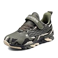 Jakcuz Kids Camouflage Casual Sport Gym Training Shoes Children Mesh Breathable Fashion Sneakers for Girls Boys
