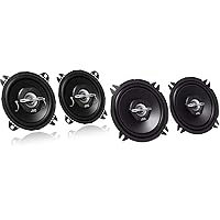 JVC CS-J520X 13cm 2-Way Coaxial Speakers, Pack of 2 & CS-J420X 4