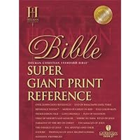 HCSB Super Giant Print Reference Bible, Black Bonded Leather HCSB Super Giant Print Reference Bible, Black Bonded Leather Imitation Leather