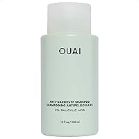 OUAI Anti-Dandruff Shampoo - Soothing Salicylic Acid Shampoo for Flaky, Dry and Itchy Scalp - Reduces Itching, Redness and Irritation - Sulfate Free Scalp Care (10 Fl Oz)