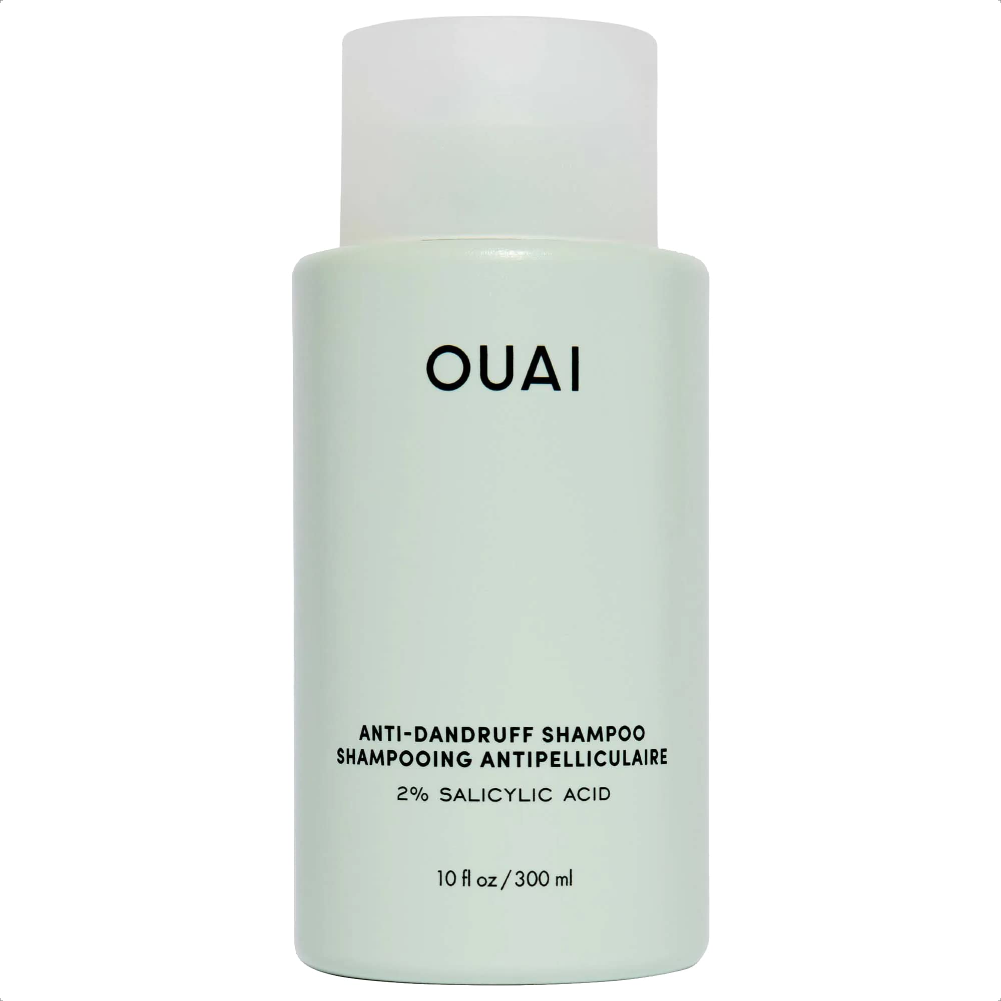 OUAI Anti-Dandruff Shampoo - Gentle Hair Cleanser with Salicylic Acid for Flaky & Dry Scalp - Reduces Itching, Redness & Irritation - 10 fl oz