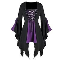 Sports Jackets for Women Tunic Sleeve Plus Lace Gothic Blouse Women Tops Size Tee Sequined Long Up Womens Loose