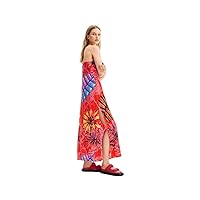 Desigual Women's Tropical Asymmetric Midi Dress