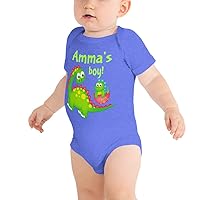 Amma 's Boy Cute Dinosaur Grandma Baby Onesie Bodysuit