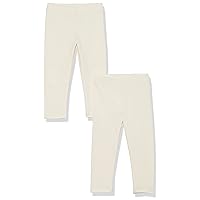 Amazon Aware Girls and Toddlers' Cotton Stretch Jersey Legging, Pack of 2