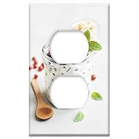 Switch Plate Outlet Cover - Yogurt Breakfast Cereal Lifestyle Diet Slimming