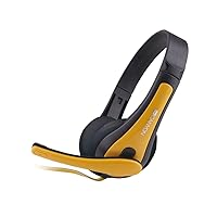 Canyon Entry PC Headphones Black and Yellow