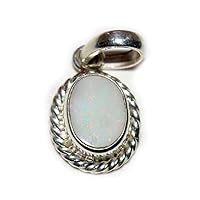 Choose Your Color Natural Gemstone Chakra Healing Pendant Sterling Silver 5 Carat Handmade Charm