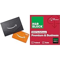 H&R Block Tax Software Premium & Business 2022 with Refund Bonus Offer (Amazon Exclusive) [PC Download] + $10 Amazon Gift Card