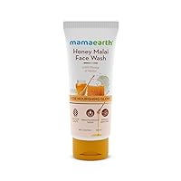 Honey Malai Face Wash with Honey & Malai For Nourishing Glow 100 ml | For all skin types, Best Suits Dry Skin, Combination Skin, Non Drying Gentle Cleanser, No Parabens, No Sulphates