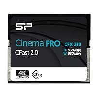 Silicon Power 128GB CFast2.0 CinemaPro CFX310 Memory Card, 3500X and up to 530MB/s Read, MLC, for Blackmagic URSA Mini, Canon XC10/1D X Mark II and More