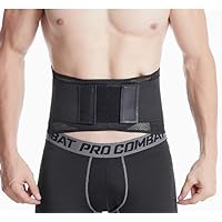 Back Brace for Women and Men,Breathable Back Support Belt for Pain Relief Lower Back Pain,Muscle Spasm,Arthritis,Sciatica,Injury Recovery,Scoliosis Back Pain (Black, Medium)