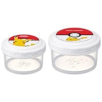 Skater RFC2S-A Food Container, Storage Container, Bento Box, Pokemon Pokeball, S/M 2 Pieces, Made in Japan
