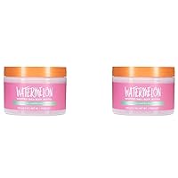 T H Tree Hut Watermelon Shea Body Butter 8.4 Oz! Formulated With Watermelon, Certified And Collagen! Moisturizer That Leaves Skin Feeling Soft & Smooth! (Watermelon Lotion) (Two Pack)