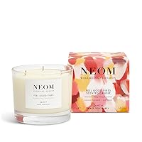 NEOM- Limited Edition Feel Good Vibes Candle |Mother's Day | Gift | Mandarin, Ylang Ylang & Jasmine (3 Wick)