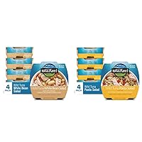 Wild Planet Ready-to-Eat Wild Tuna Salad Variety Pack, White Bean and Pasta Salad, 5.6oz, Pack of 8