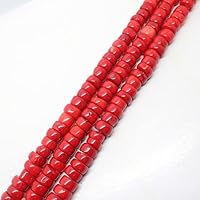 Vuslo 5x10mm Coral Heisey Slice rondelle Spacer Loose Beads 15
