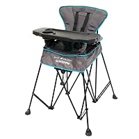 Baby Delight Go with Me Uplift Deluxe Portable High Chair, Indoor and Outdoor,Slate Grey