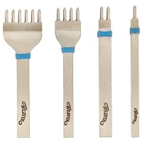 Weaver Leathercraft Supply Diamond Stitching Chisel Set, 5mm, Stainless Steel for Leather Craft DIY (67-7252)