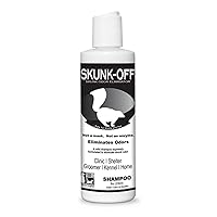 Skunk Off Pet Shampoo – Ready to Use Skunk Odor Remover for Dogs, Cats, Home, Carpet, Car & More – Non-Enzymatic Skunk Shampoo Dogs – Pet Odor Eliminator for Skunk Odor (8 oz)