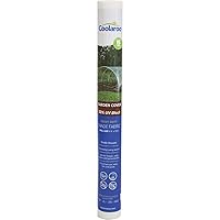 COOLAROO 50% UV Block Shade Cloth Fabric Roll for Garden and Greenhouse, 6' x 15', White