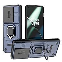 Mobile Phone Case for Xiaomi Redmi K70 Pro 5G/Redmi K70 5G Support Car Holder Sliding Window Shockproof Protective Phone Cover Military Cases Lens Protection Blue