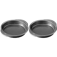 Wilton Advance Select Premium Non-Stick 9-Inch Round Cake Pan, Steel, Silver (Pack of 2)