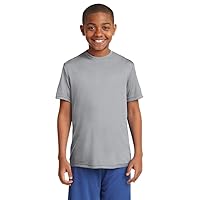 Sport-Tek Boys PosiCharge Competitor Tee, Small, Silver