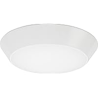 Lithonia Lighting 13 inch Round LED Flush Mount Thin Ceiling Light Mount, White, 4000K, Dimmable, Wet Listed, 13in Wet Listed (FMML 13 840 WL)