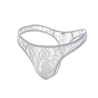 niceone Men's Sissy Panties Lingerie Breathable See Through Low Waist G-String Underwear Stretch Bulge Enhancing Jockstraps