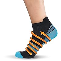 Low-cut Strong Compression Sports Socks for Runners, Marathoners, Walkers.