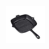 Black Frying Pan-non-stick Frying Pan Induction Cooker Universal, Seasoned Cast-iron Frying Pan Non-stick Pan Without Coating, 26cm