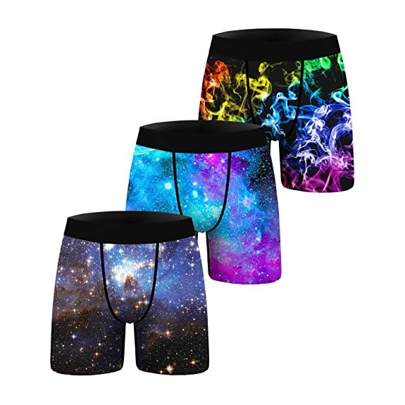 1 or 3 Pack Men's Novelty Boxer Briefs Funny Boxer Shorts Hilarious Gag  Gifts Christmas Underwear for Men No Fly