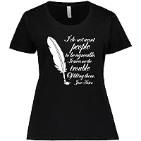 inktastic Jane Austen Agreeable Quote Funny Women's Plus Size T-Shirt