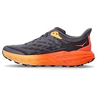 HOKA ONE ONE Mens Speedgoat 5 Textile Synthetic Castlerock Flame Trainers 9.5 US
