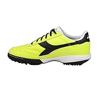 Diadora Calcetto LT Turf Soccer Shoes - Full Grain Leather, Enhanced Cushioning, Anti-Wear Rubber, Synthetic Turf, Optimal Traction and Stability