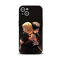 Fullmetal Manga Alchеmist 060 Case for iPhone 14 Case,Japanese Comics Print Pattern Phone Cases for Anime Fans,Silicone Shockproof Protective Cover for iPhone 14 Black