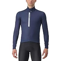Castelli Men's Entrata Thermal Jersey, Long Sleeve Zip Up Fleece Insulated Base Layer for Winter Road Cycling I Gravel Biking