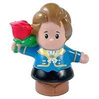 Little People Replacement The Beast Prince Adam Figure for Fisher-Price Princess Musical Dancing Palace Playset - Holding Rose - Base for Talking Castles