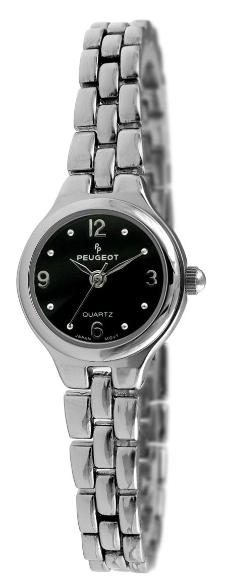 Peugeot Women's Petite Round Wrist Watch with Link Bracelet